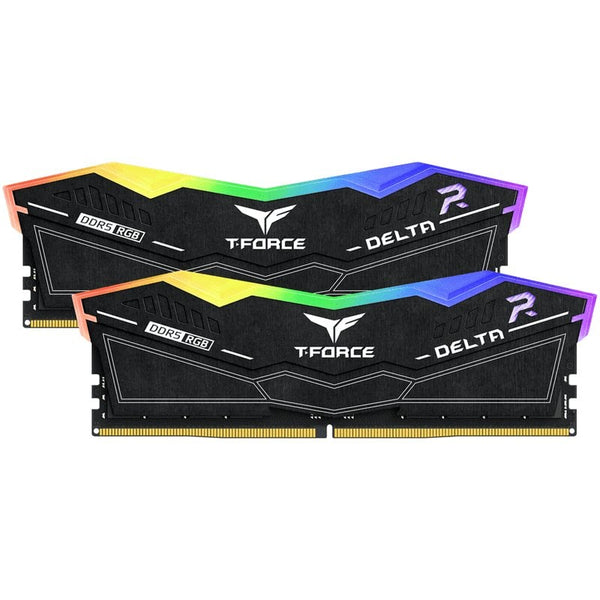 Memoria RAM Team Group T-Force Delta RGB DDR5 6000MHz 32GB 2x16GB CL30 Dual AMD EXPO e Intel XMP Negro