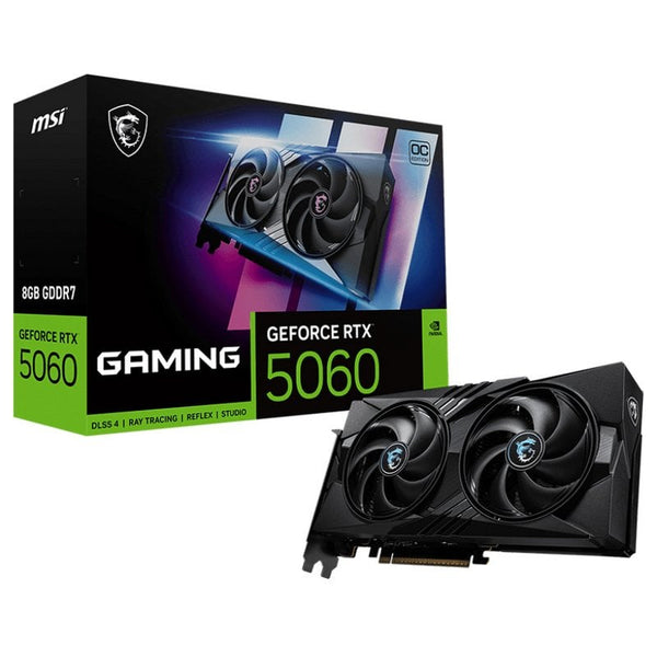 Tarjeta Gráfica MSI GeForce RTX 5060 Gaming OC 8GB GDDR7 Reflex 2 RTX AI DLSS4