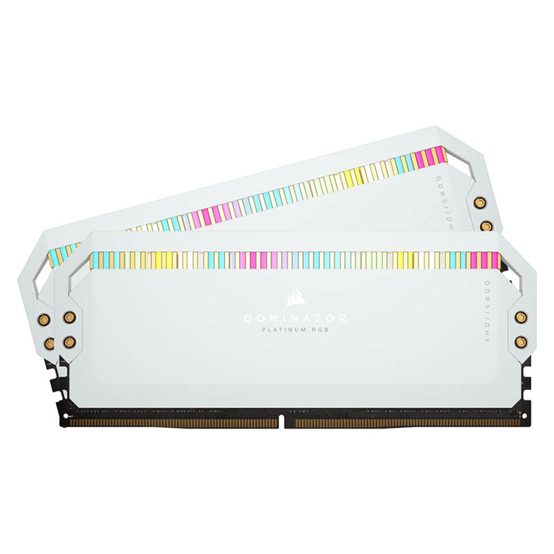 Memoria DDR5 Corsair Dominator Platinum 32GB 2x16GB 6200MHz CL36 Blanco