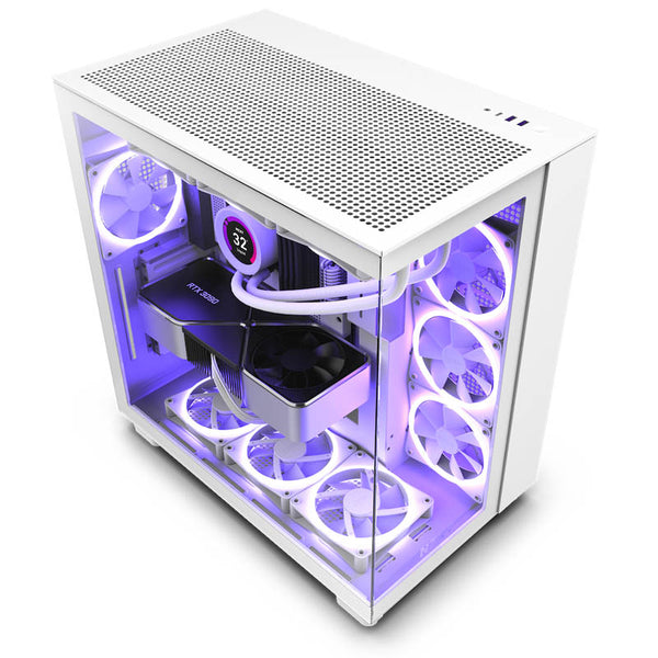 Caja/Torre NZXT H9 Flow Blanco