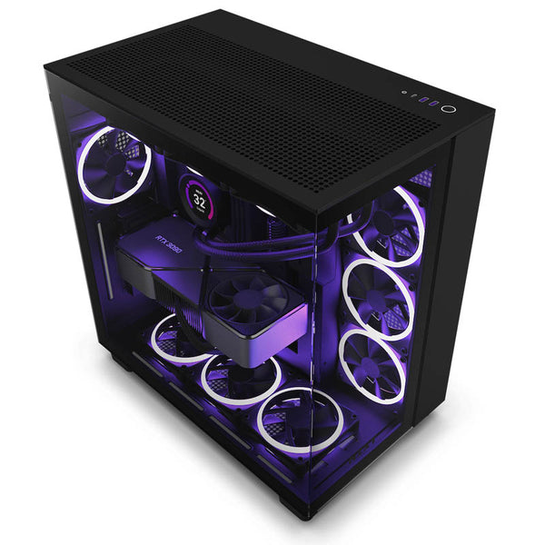 Caja/Torre NZXT H9 Flow (2023) Negro
