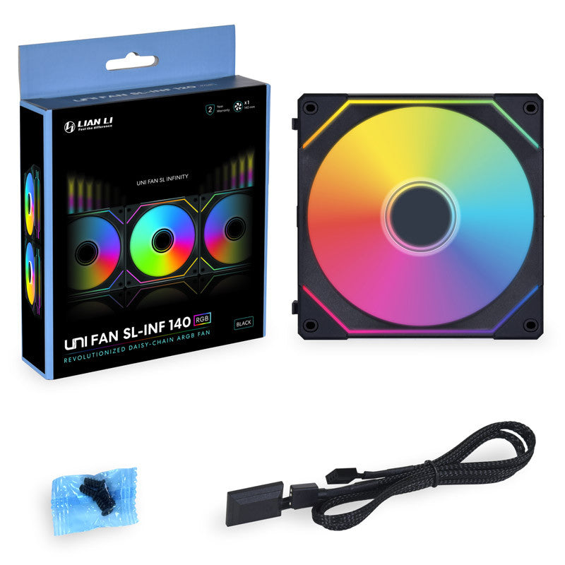 Ventilador Lian Li Uni Fan SL-INF 140 ARGB 14mm Negro