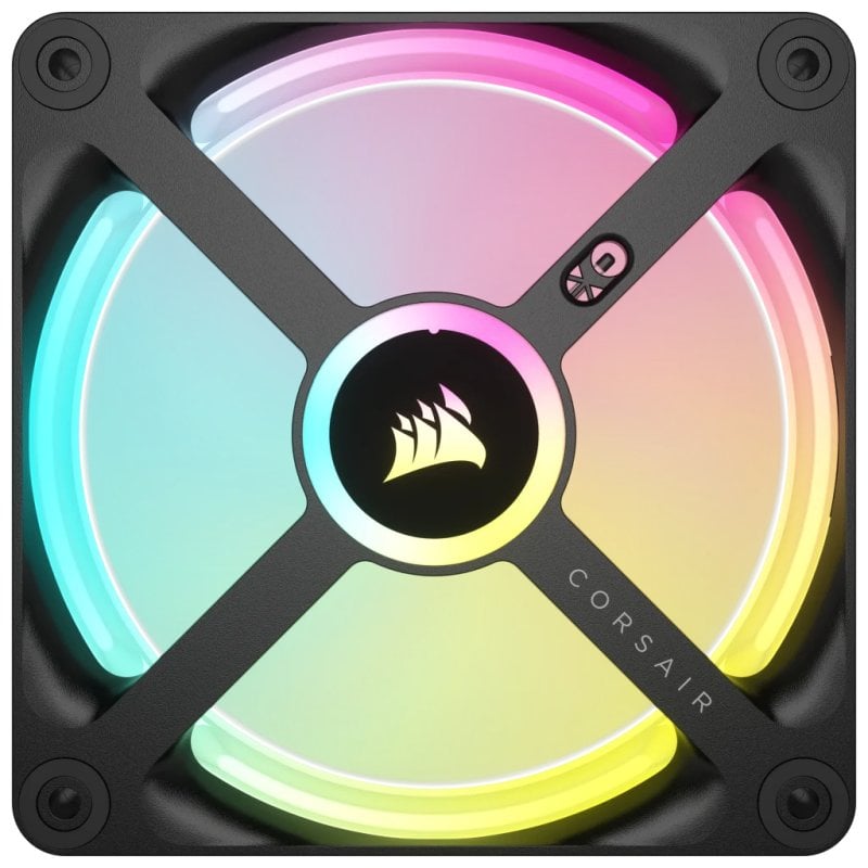 Ventilador Corsair QX120 RGB 120mm Negro