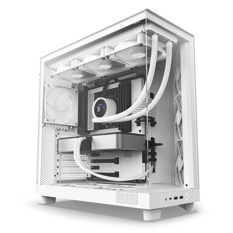 Caja/Torre NZXT H6 Flow RGB Blanco