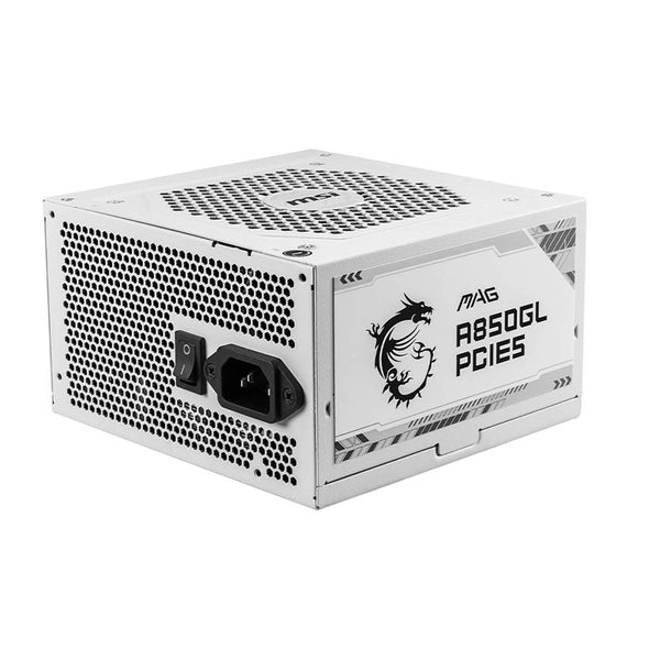 Fuente/PSU MSI MAG A850GL White 80 Plus Gold 850W ATX 3.1 PCIe 5.1 Modular