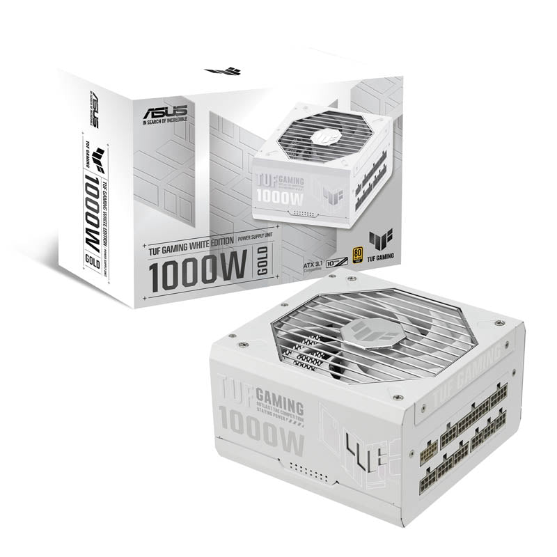 Asus  Fuente/PSU Asus TUF Gaming White 80 Plus Gold 1000W Modular ATX 3.1 PCIe 5.1