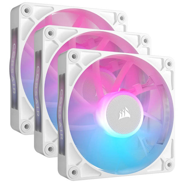 Ventilador Corsair iCUE LINK RX120 RGB 120mm PWM Triple Pack Blanco