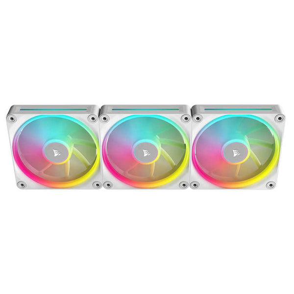 Ventilador Corsair iCUE LINK LX120 RGB 120mm PWM Triple Pack Blanco