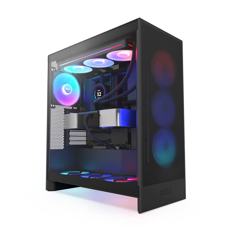 Caja/Torre NZXT H7 Flow RGB Negro