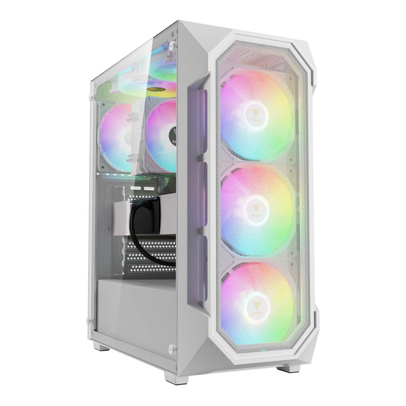 Caja/Torre Gamdias Aura GC1 Elite ARGB Blanco