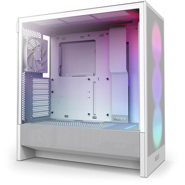 Caja/Torre NZXT H5 Flow RGB Blanco
