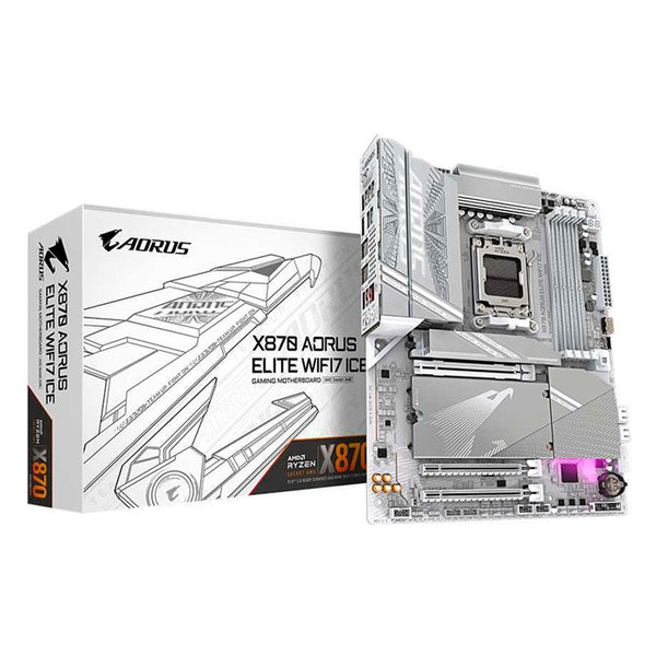 Placa Base Gigabyte X870 AORUS Elite Ice WIFI7 Socket AM5