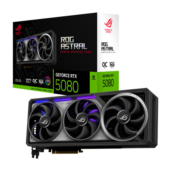 Tarjeta Gráfica Asus ROG Astral GeForce RTX 5080 OC Gaming 16GB GDDR7 DLSS4