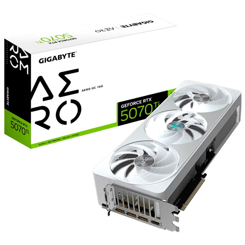 Tarjeta Gráfica Gigabyte GeForce RTX 5070 Ti AERO OC 16GB GDDR7 DLSS4