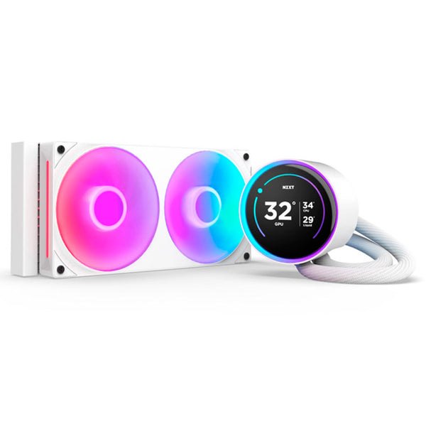Kit Refrigeración Líquida NZXT Kraken Elite 240 RGB (2025) LCD Display Blanco