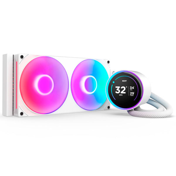 Kit Refrigeración Líquida NZXT Kraken Elite 280 RGB (2025) LCD Display Blanco