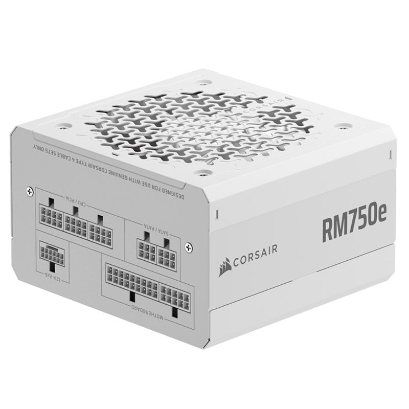 Fuente/PSU Corsair RM750e 2025 80 Plus Gold 750W ATX 3.1 PCIE 5.1 Modular Blanco