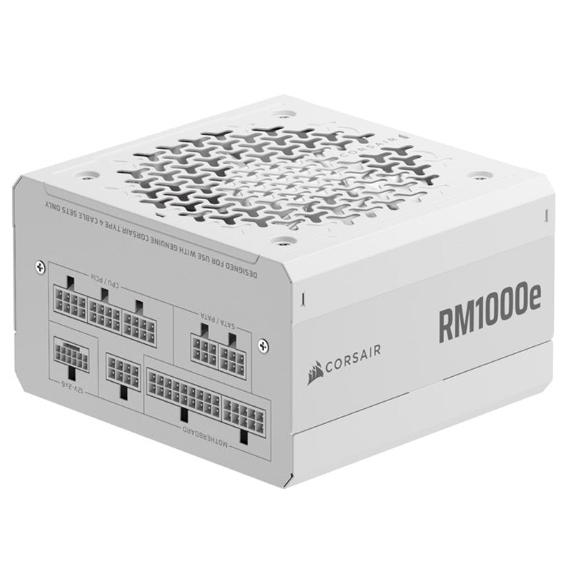 Fuente/PSU Corsair RM1000e 2025 80 Plus Gold 1000W ATX 3.1 PCIE 5.1 Modular Blanco
