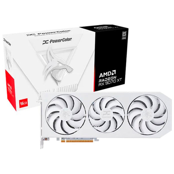 Tarjeta Gráfica Powercolor Hellhound Spectral AMD Radeon RX 9070 XT White 16GB GDDR6