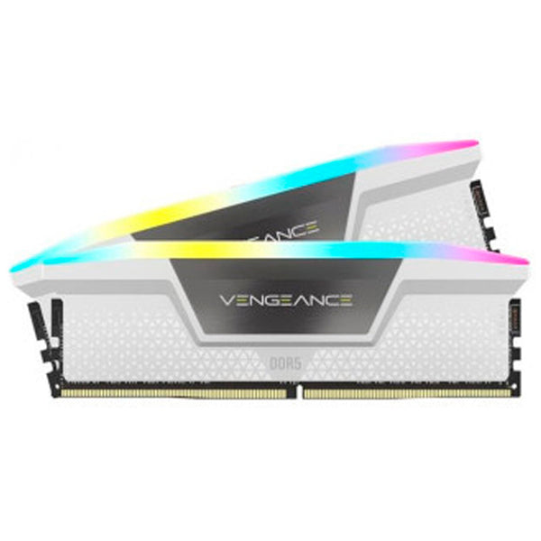 Memoria DDR5 Corsair Vengeance RGB 32GB 2x16GB 6000MHz CL30 EXPO-XMP Blanco