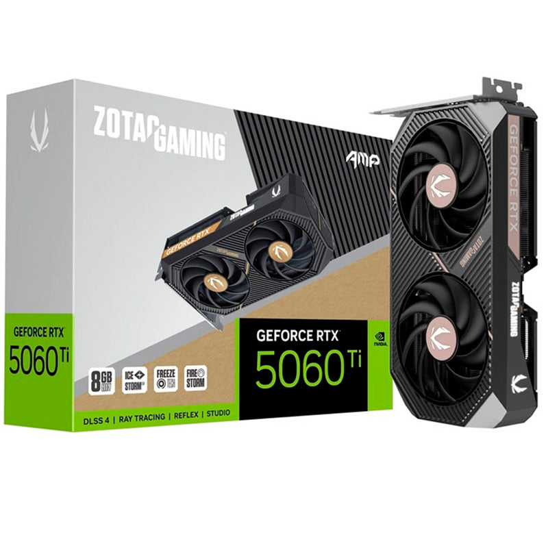 Tarjeta Gráfica Zotac Gaming GeForce RTX 5060 Ti AMP 8GB GDDR7 DLSS4