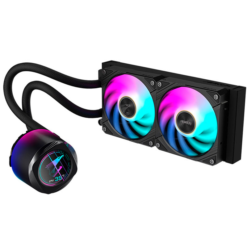 Kit Refrigeración Líquida Gigabyte AORUS WATERFORCE X II 240 ARGB LCD Negro
