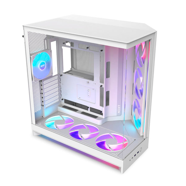 Caja/Torre NZXT H9 Flow RGB Plus (2025) Blanco