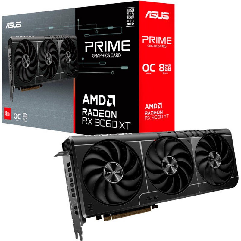 Tarjeta Gráfica Asus Prime AMD Radeon RX 9060 XT OC 8GB GDDR6