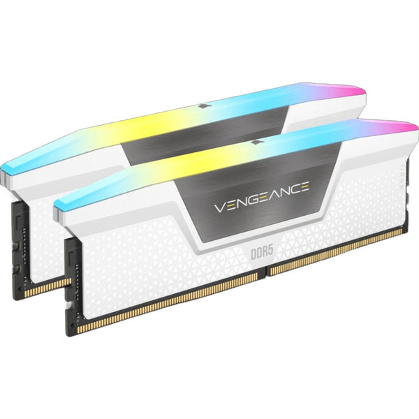 Memoria DDR5 Corsair Vengeance RGB 64GB 2x32GB 6000MHz CL30 EXPO-XMP Blanco
