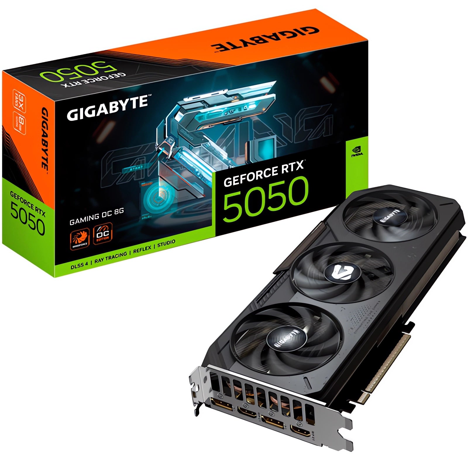 Tarjeta Gráfica Gigabyte GeForce RTX 5050 Gaming OC 8GB GDDR6 DLSS4