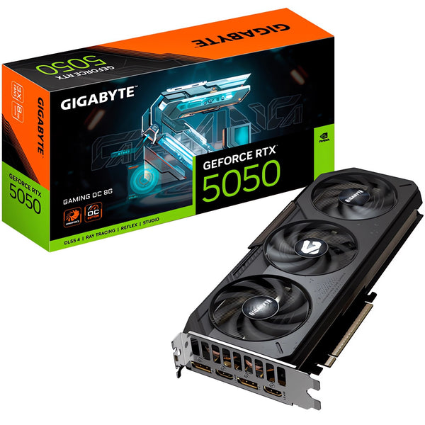 Tarjeta Gráfica Gigabyte GeForce RTX 5050 Gaming OC 8GB GDDR6 DLSS4
