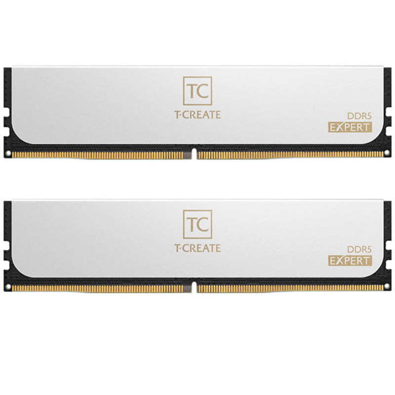 Memoria DDR5 Team Group T-Create Expert 32GB 2x16GB 6400MHz CL30 EXPO-XMP Blanco
