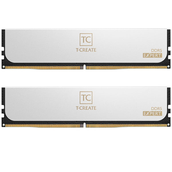 Memoria DDR5 Team Group T-Create Expert 32GB 2x16GB 6400MHz CL30 EXPO-XMP Blanco