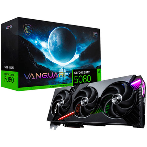 Tarjeta Gráfica MSI GeForce RTX 5080 VANGUARD SOC 16GB GDDR7 DLSS4