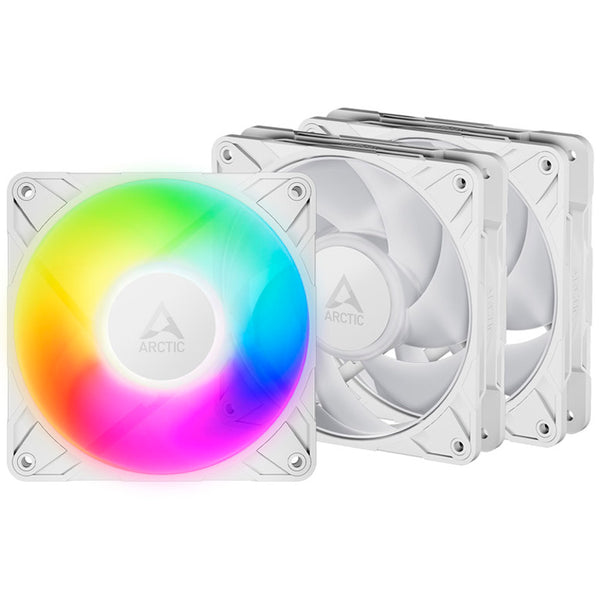 Ventilador Arctic P12 Pro ARGB 120mm Triple Pack Blanco